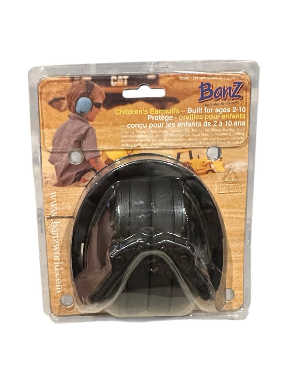 Banz Children's Hearing Protection Earmuffs – Black (Ages 2-10)